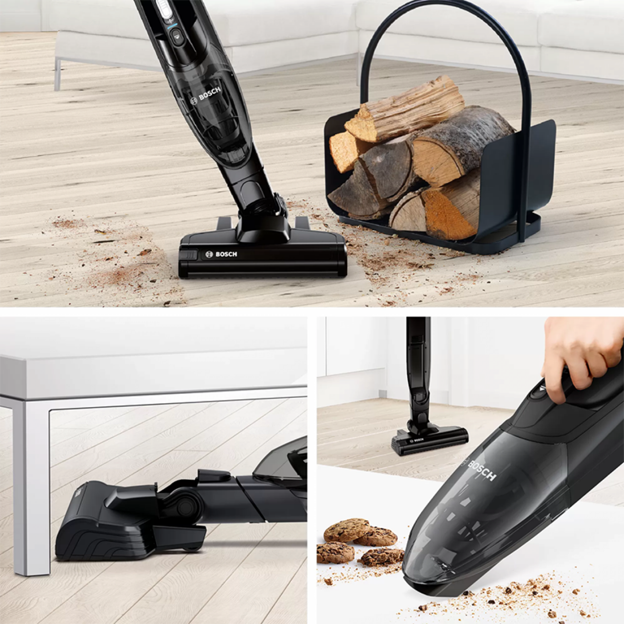 Bosch Serie2 Readyy'y ProClean in upright and handheld modes