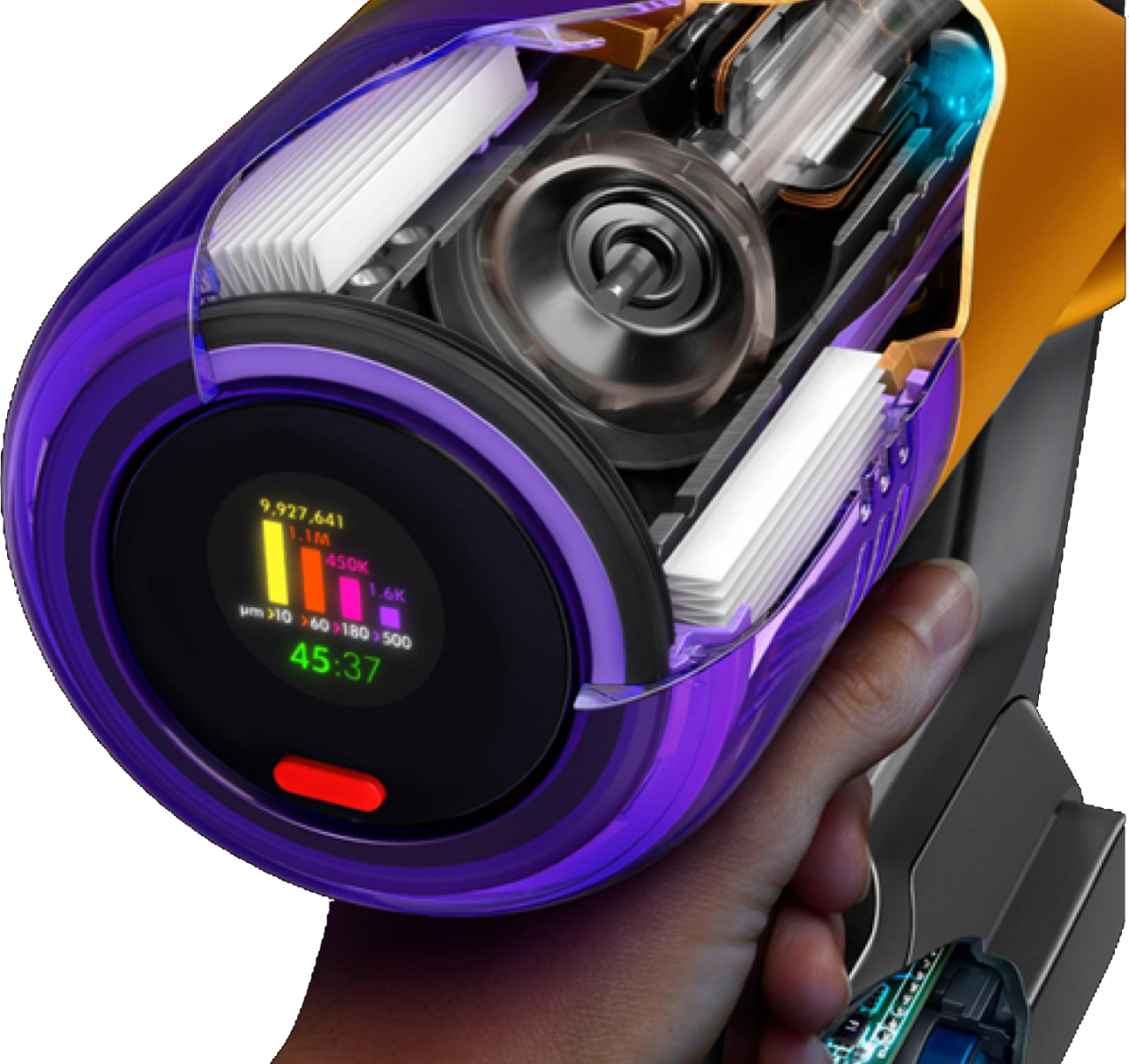 Dyson V12 LCD screen