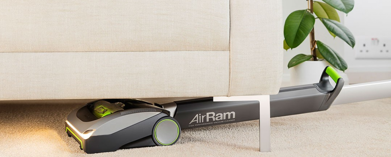 Gtech AirRam can easily reach under the sofa